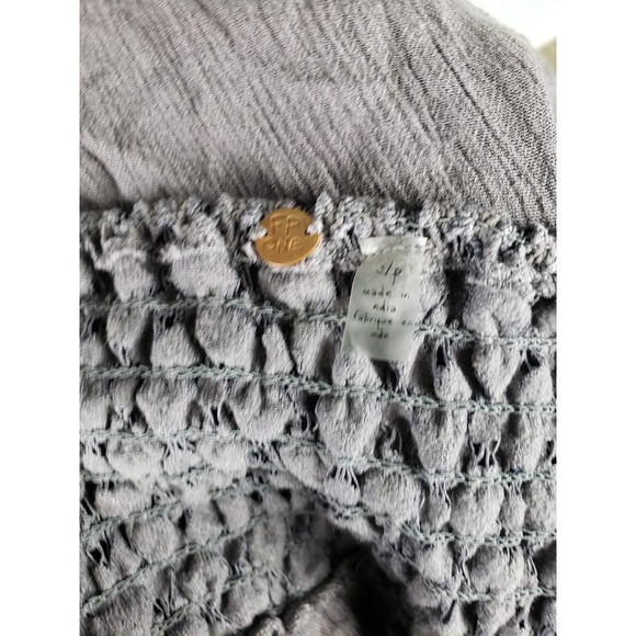 Free People Women's S Intimately Fp Adella Frilled Babydoll Purple Lacy Ruffle - Picture 5 of 6